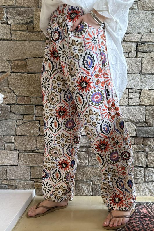Riad Nights Relaxed Barrel Pant Black